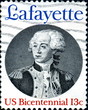 Lafayette. US Bicentennial. US Postage. Lafayette. US Bicentennial. US Postage.