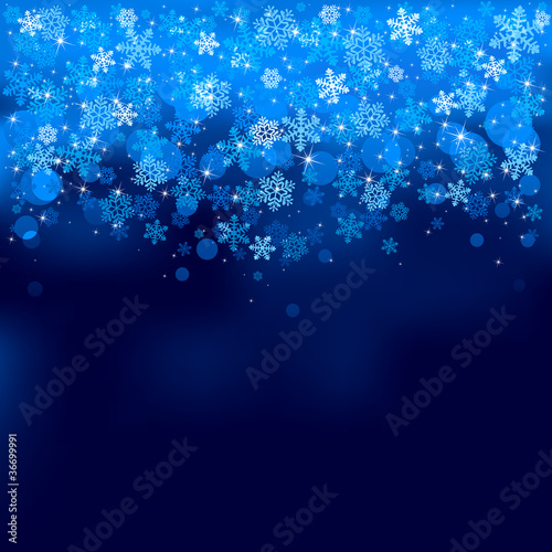Vector: Falling snowflakes Falling snowflakes