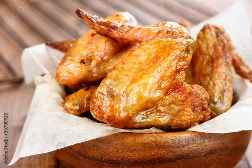 Photo: Grilled chicken wings Grilled chicken wings