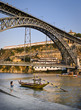 Rivera del Duero en Oporto, Portugal. Puente de Luis 1.