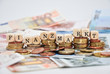 Finanzmarkt Schriftzug