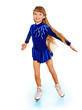 Young girl figure skating. Young girl figure skating.