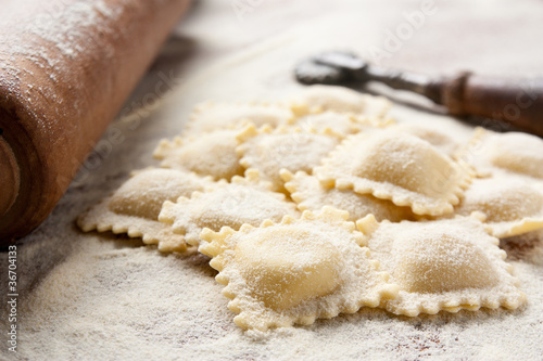 Photo: Making homemade ravioli Making homemade ravioli