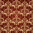 Vintage classic ornamental seamless wallpaper in brown and gold Vintage classic ornamental seamless wallpaper in brown and gold
