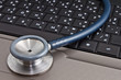 laptop computer and stethoscope laptop computer and stethoscope