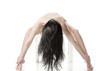 Foto: Nackte Frau mit langen Haaren Nackte Frau mit langen Haaren