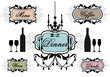 Vektor: menu frames for restaurant, vector menu frames for restaurant, vector