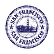 San Francisco grunge rubber stamp San Francisco grunge rubber stamp