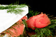 Specialty cheese with salmon