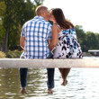 Young happy couple in love