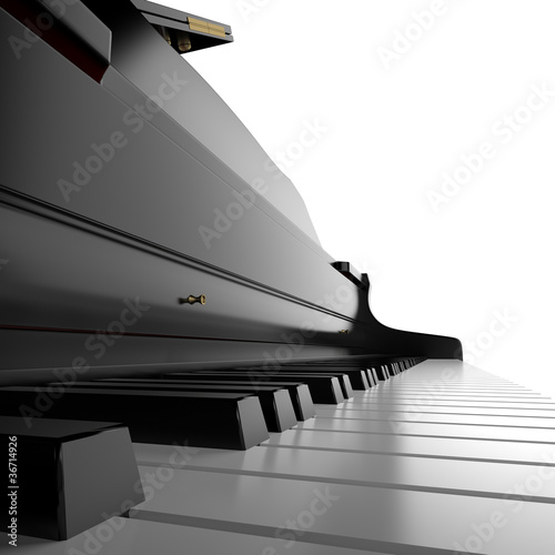 Illustration: classic piano close up classic piano close up