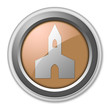 Bronze 3D Style Button "Chapel"