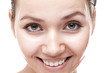 Beautiful young woman over white backgound