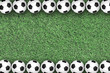 Soccer ball on green grass