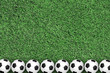 Soccer ball on green grass
