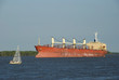 Ship and Sailboat
