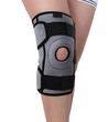 Trauma of knee in brace. Isolated.