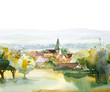 Watercolor Landscape Collection: Summer