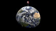 Globe with stop Global Warming sign animation Globe with stop Global Warming sign animation