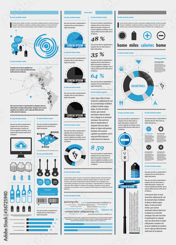 Vector: elements of infographics with a map of America elements of infographics with a map of America