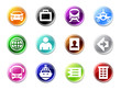 3d glossy simple travel icons.