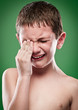 Portrait of boy crying