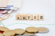 Aktie Schriftzug