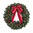 Christmas wreath with red bow
