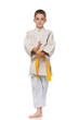Photo: Confident serious boy in kimono Confident serious boy in kimono
