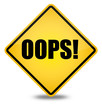 Oops sign