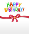 Happy Birthday Ribbon Bow