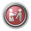 Red 3D Style Button "Immunizations"