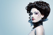 woman beautiful halloween vampire baroque aristocrat woman beautiful halloween vampire baroque aristocrat