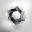 Abstract geometric form.