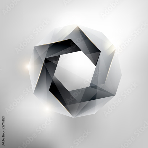 Vector: Abstract geometric form. Abstract geometric form.
