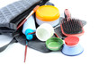 Female bag and cosmetics isolated Female bag and cosmetics isolated