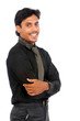 Indian business man isolated on white background.