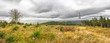 Autumn panorama in carpathian hills
