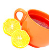 cup of tea with lemon