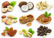 Collage from nuts