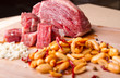 Beef garlic and spicy peanut prep