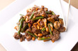 Beef and green beans stir fry
