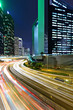 traffic in city at night