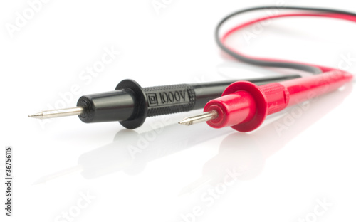Photo: Red and black probe Red and black probe