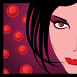 Woman glamour makeup