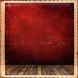 Grunge interior red
