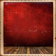 Grunge interior red