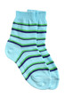 Pair of child's striped socks