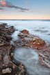 vertical seascape at sunset vertical seascape at sunset