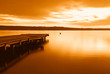 amazing sunset over tropical lake amazing sunset over tropical lake